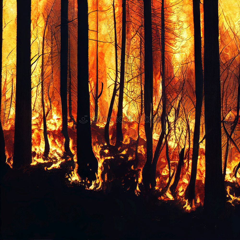 Similar – Image, Stock Photo Forest fire Agriculture