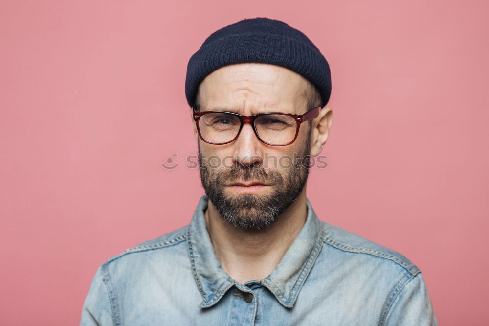 Similar – Image, Stock Photo Adult stylish man in costume near orange wall