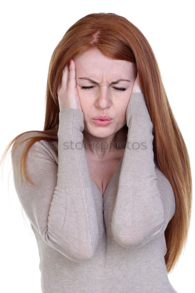 Similar – Image, Stock Photo young woman peeking through fingers