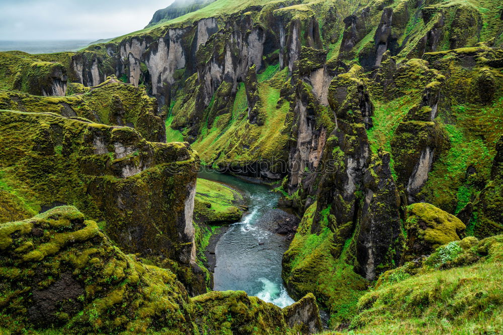 Similar – Image, Stock Photo Smoo Cave at the Atlantic coast near Durness in Scotland