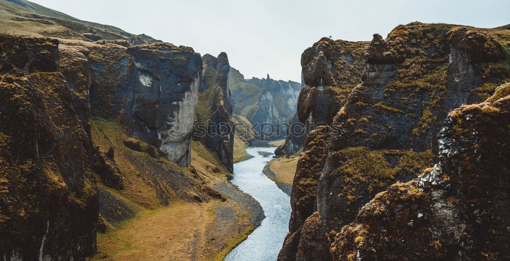 Similar – Image, Stock Photo River flowing in gorge