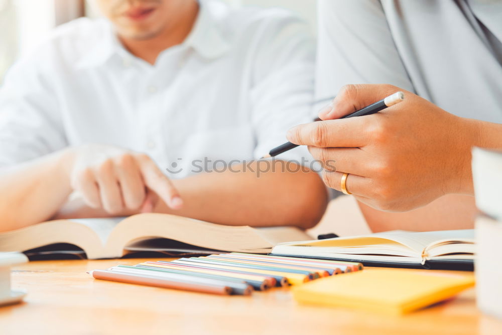 Similar – Image, Stock Photo Architect or planner working on drawings for construction