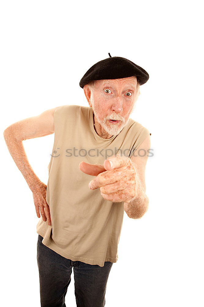 Similar – Image, Stock Photo Senior Man Exercising In Park