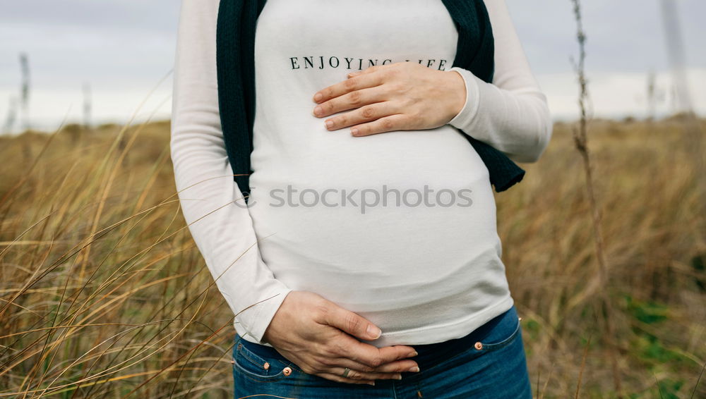 Image, Stock Photo BABYBAUCH Human being