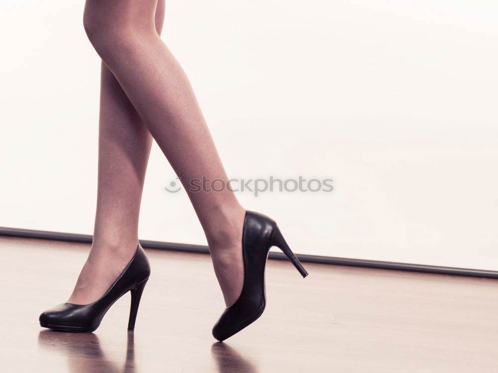 Similar – Image, Stock Photo bare legs with pumps over the edge of the bathtub