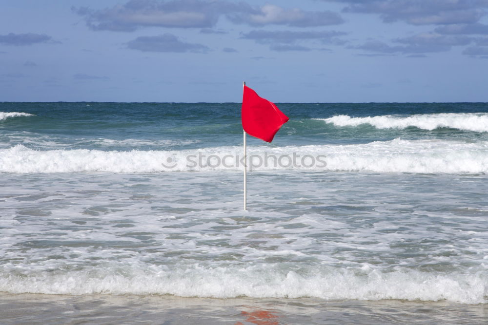 no swimming Flag Beach