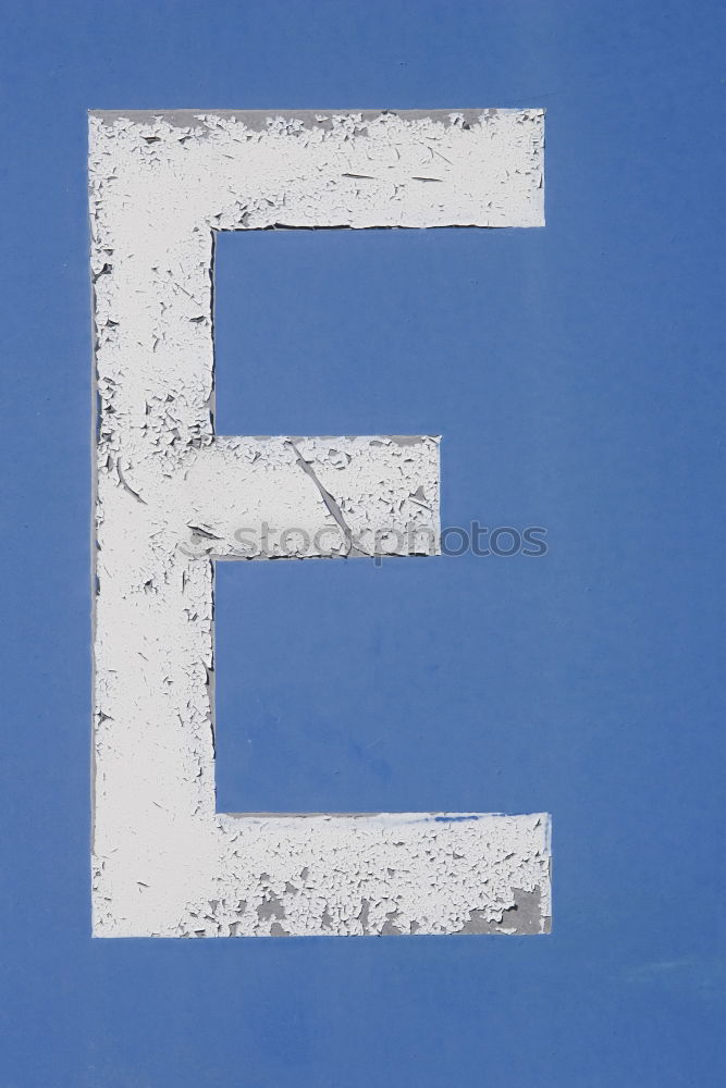 Image, Stock Photo E for Typography