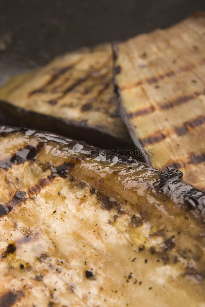 Similar – Image, Stock Photo Roasted salmon fish on baking paper
