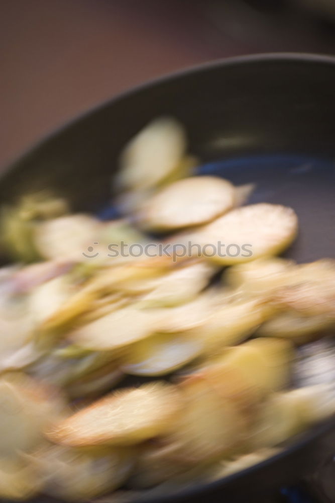 Similar – Image, Stock Photo spaghetti carbonara in a pan, cooking, kitchen, delicious