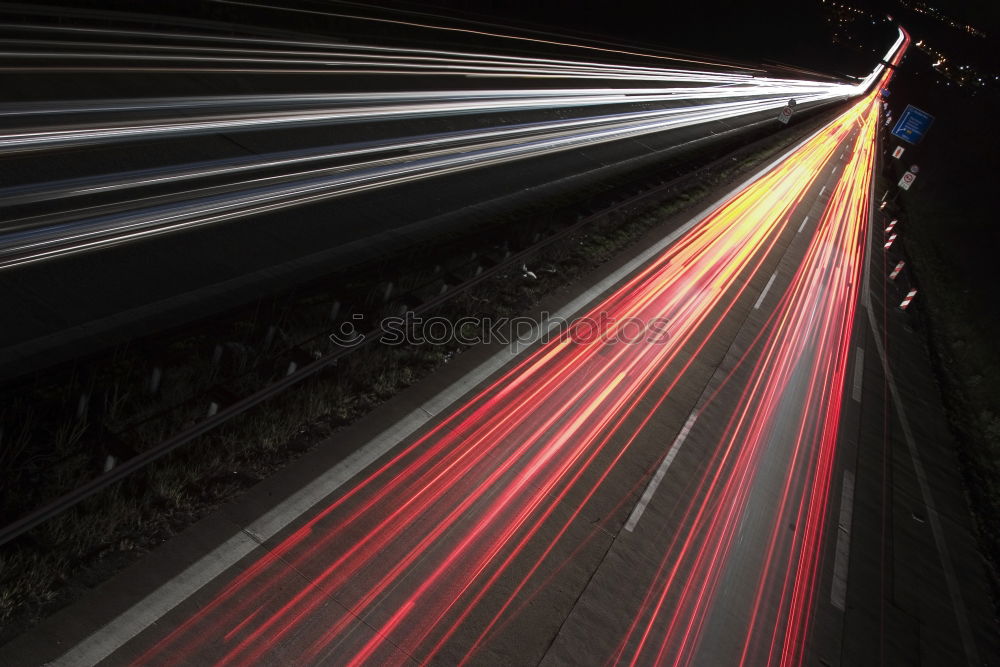 Similar – Motorway at night Night