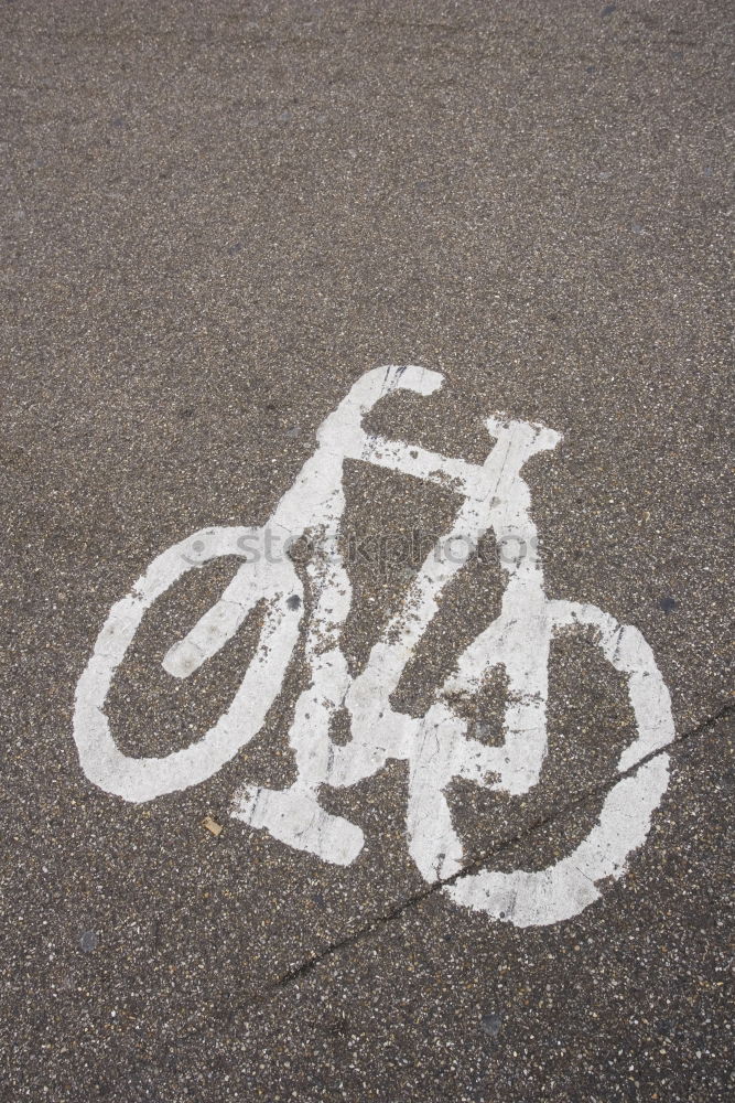 Similar – Image, Stock Photo A joker has painted a stick figure with red paint on a white bicycle