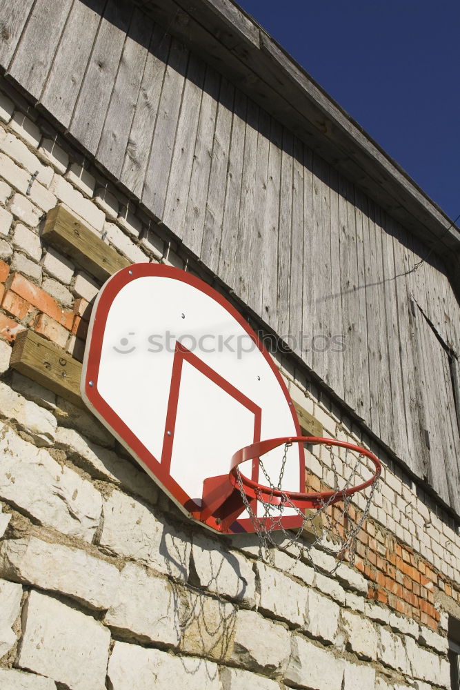 Similar – Image, Stock Photo Basketball ring with net, shadow, fixed to a wall