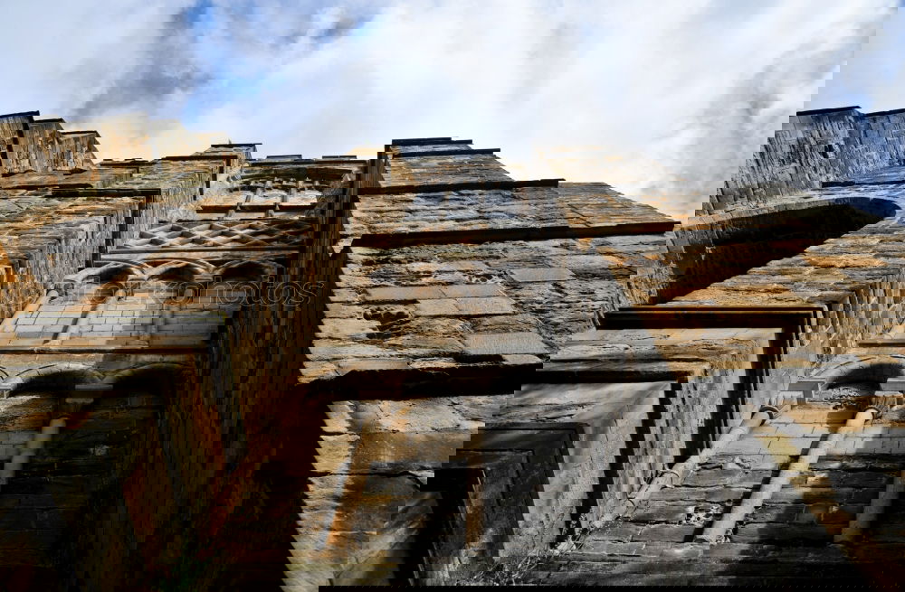 Similar – Image, Stock Photo House facade with chimneys on the Royal Mile in Edinburgh