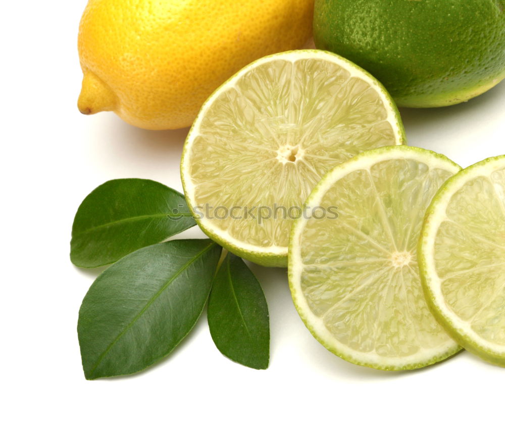 Similar – Image, Stock Photo ripe yellow lemons and lime, mint green