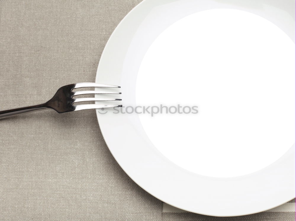 Image, Stock Photo fork, knife, plate Food