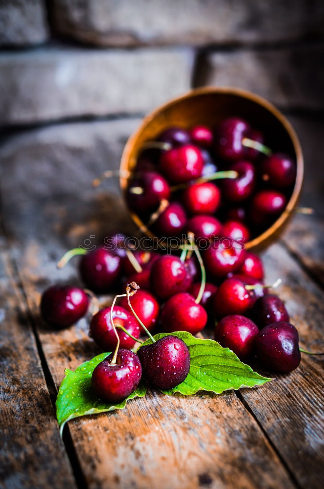 Similar – Image, Stock Photo anticipation Fruit Cherry