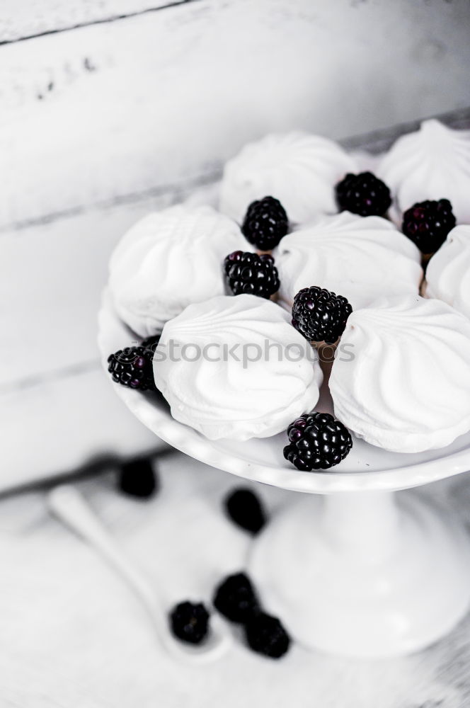 Similar – Image, Stock Photo Tartlets with blueberries and pink flowers