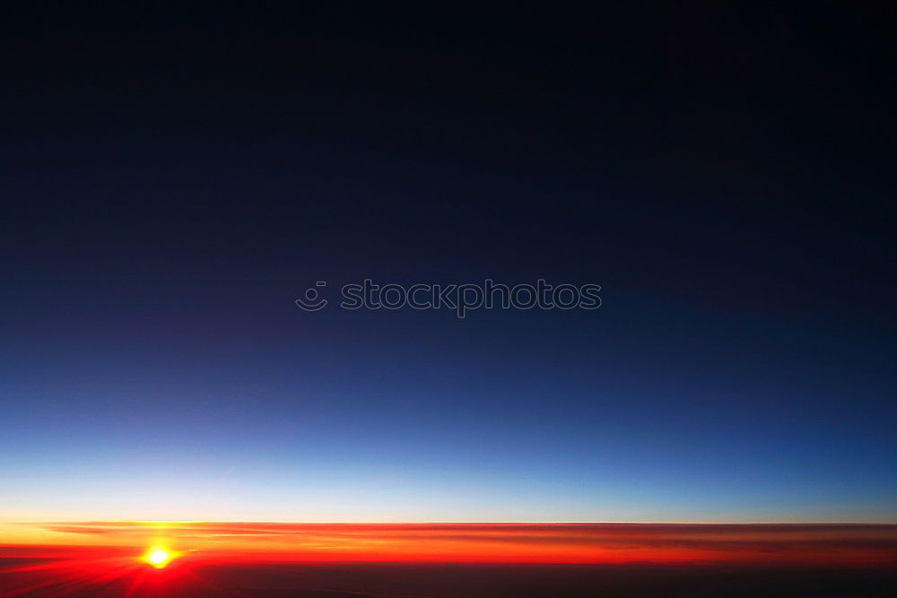 Similar – Image, Stock Photo Sunset over the Clouds Red