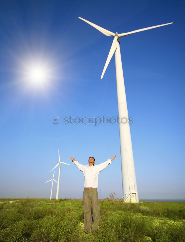 Image, Stock Photo Wind energy II