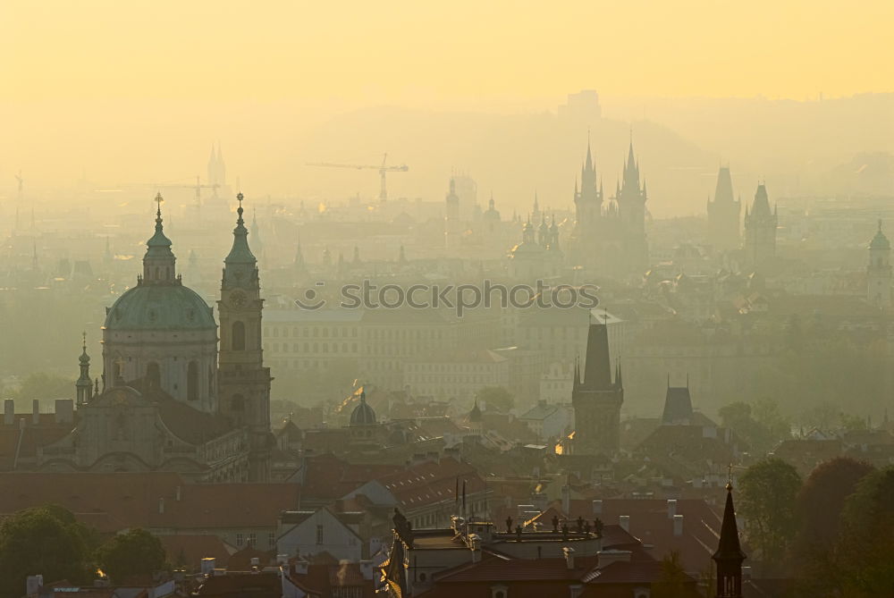 Similar – Image, Stock Photo View over the rooftops of Berlin with a view of the Brandenburg Gate