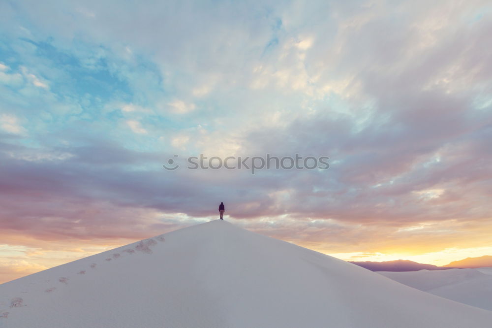 Similar – Image, Stock Photo Exploring snowy mountains