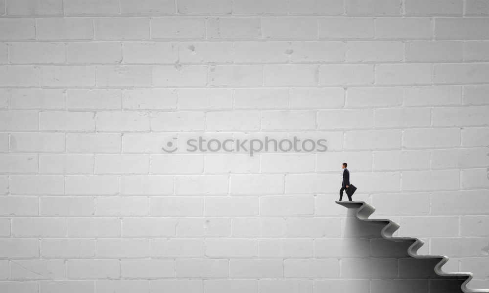 Similar – Image, Stock Photo big white stairs, with me