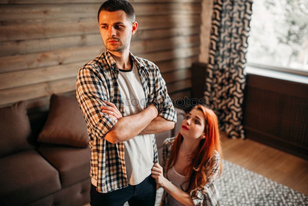Similar – Image, Stock Photo Son is showing his mother a picture on laptop