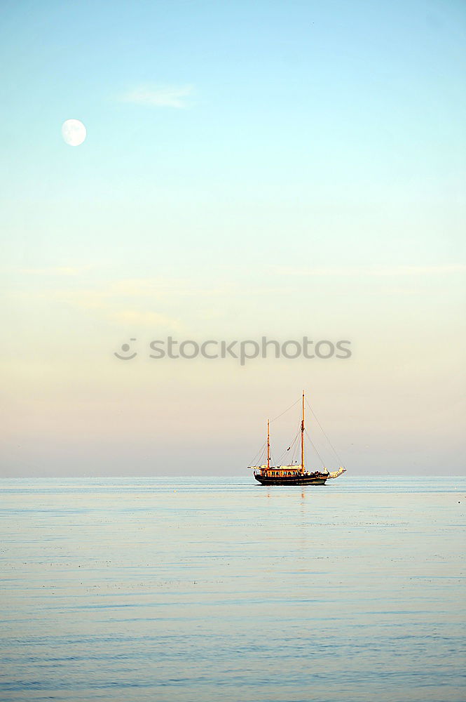 Similar – Image, Stock Photo Boat between waves on water surface