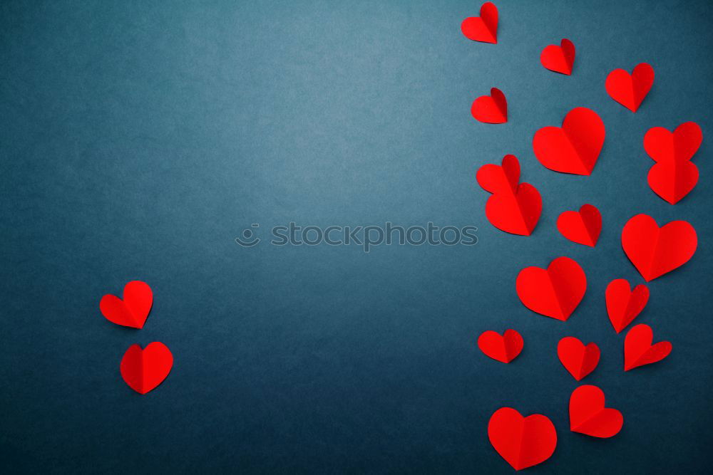 Image, Stock Photo Valentine’s day background with red hearts