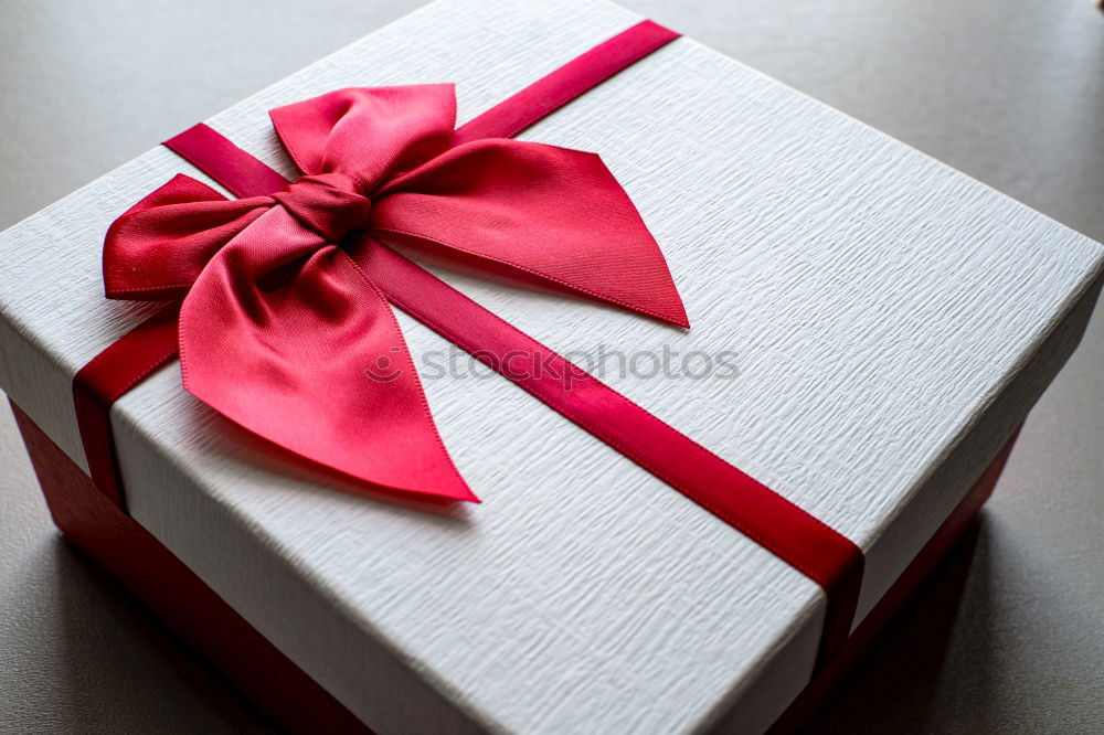 Similar – Image, Stock Photo Stylish present and empty red letter