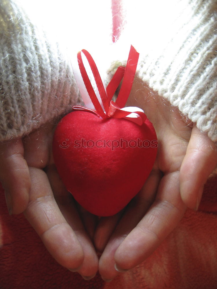 Similar – Image, Stock Photo Hands in gloves and white heart