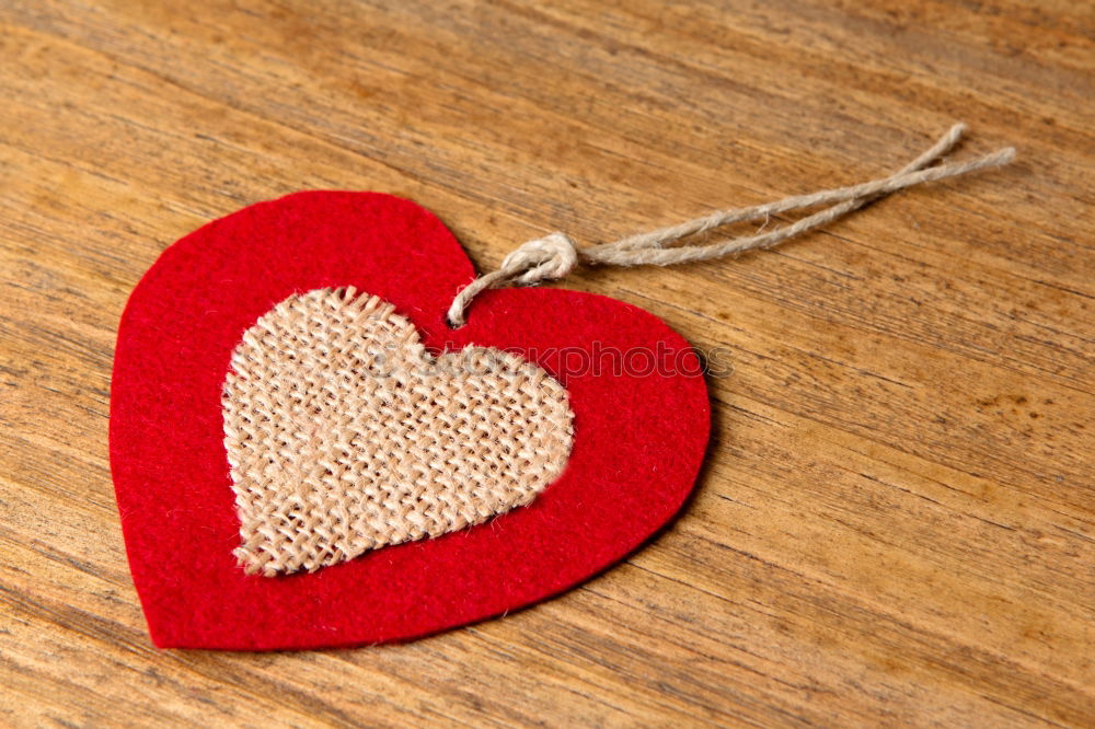 Similar – Image, Stock Photo Valentine hearts on rustic wooden background