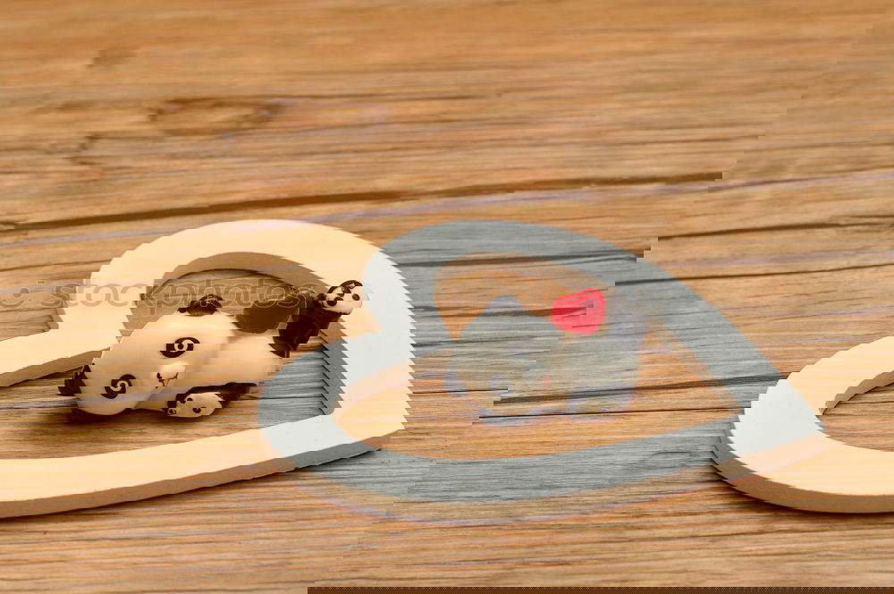 Similar – Image, Stock Photo Felt craft smartphone with heart over brown paper