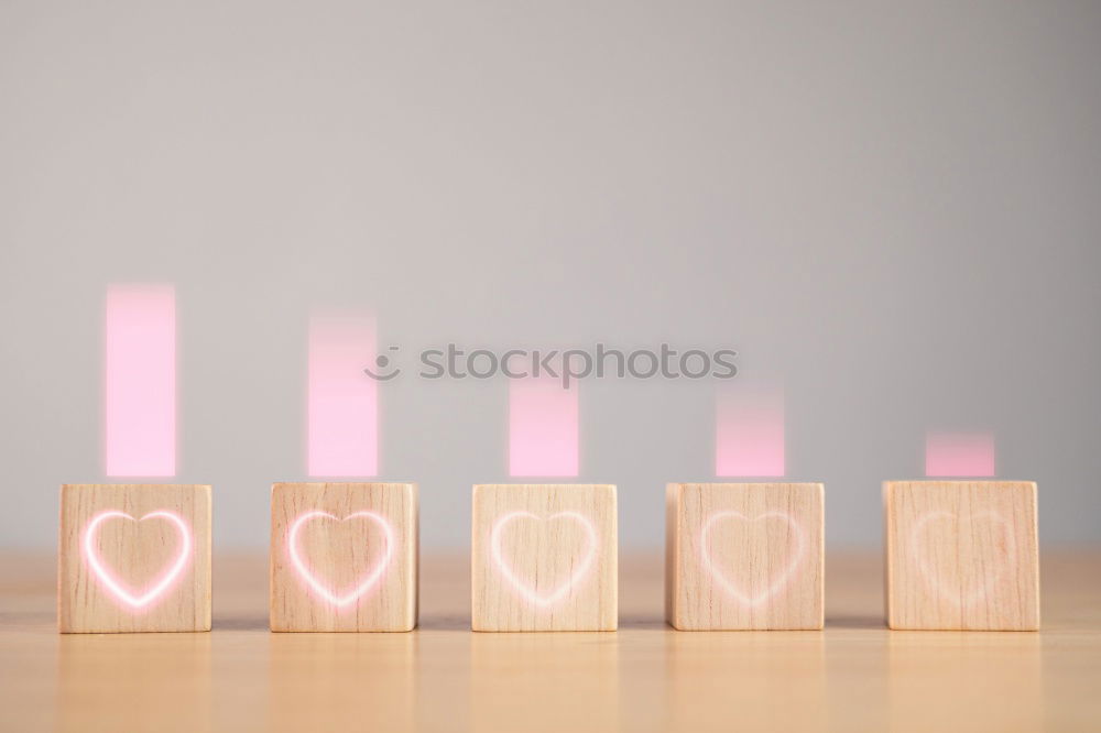 Similar – Foto Bild PINK CANDLES ON KITSCH