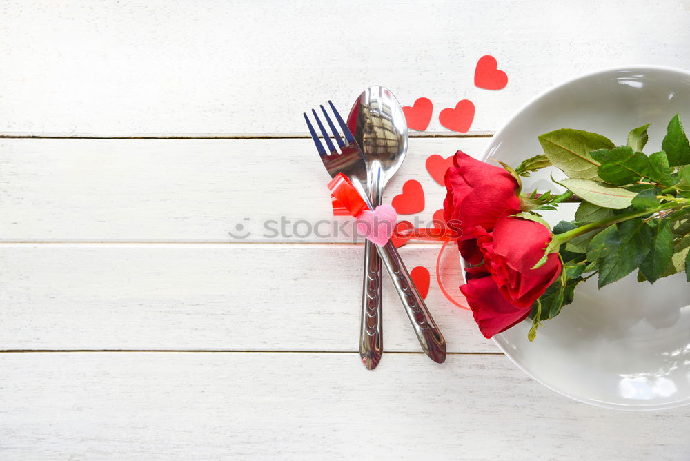 Similar – Garden hand tools, watering can and flowers