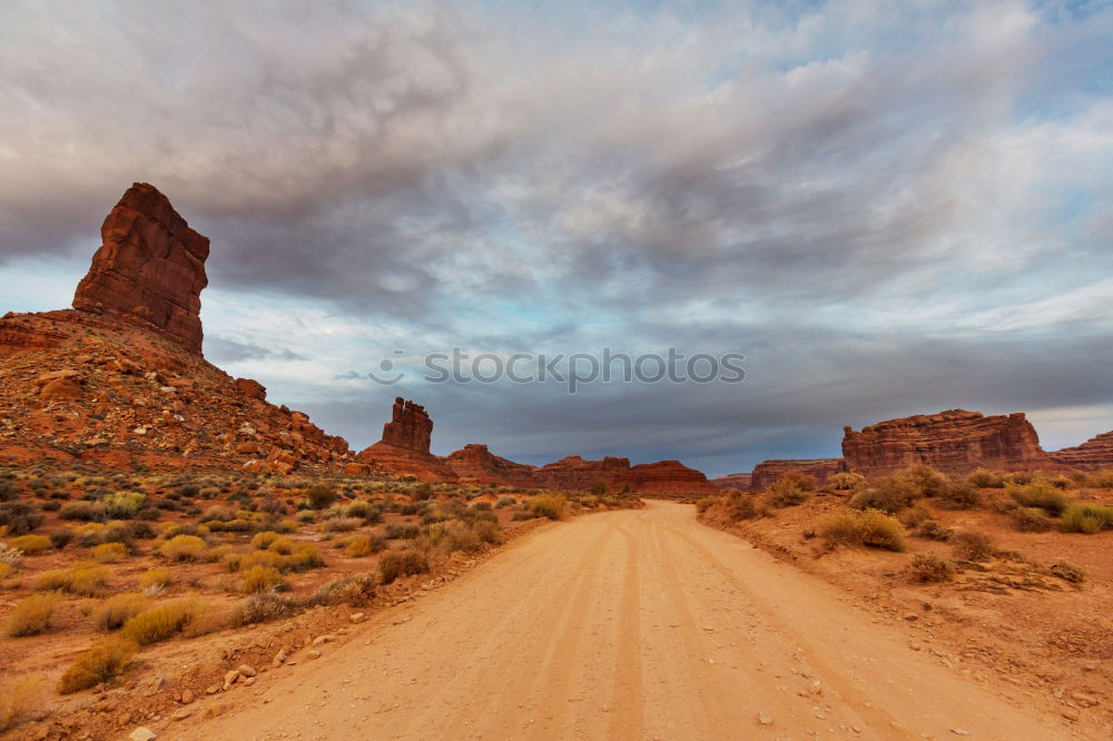 Similar – Image, Stock Photo dirt road to the beauty