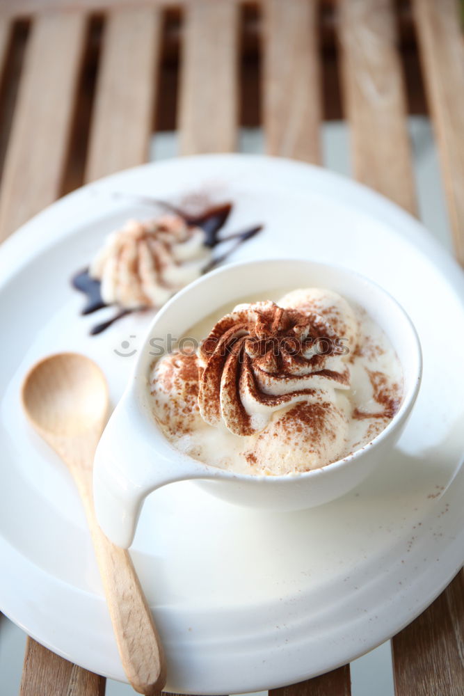 Similar – Image, Stock Photo Yoghurt with honey and granola