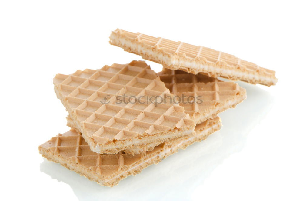 Similar – Image, Stock Photo Waffles with chocolate sauce, ice cream and mint
