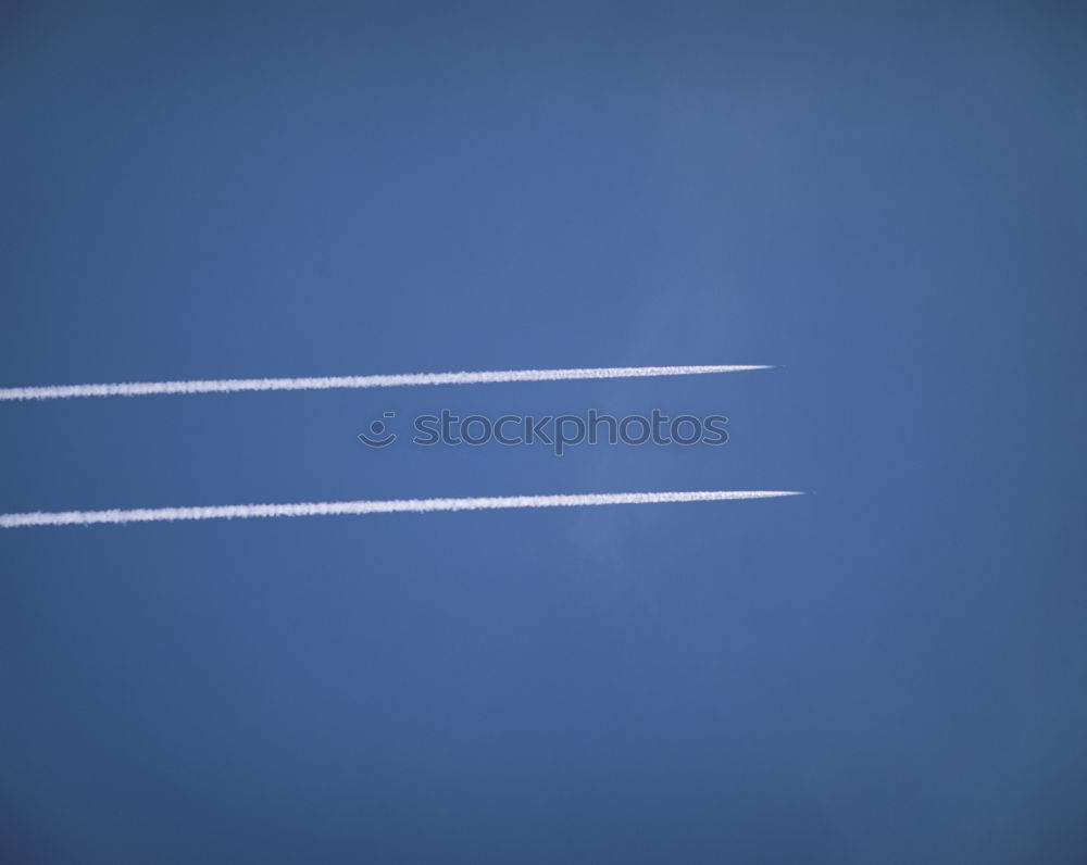 Similar – Image, Stock Photo Sky W, contrails in the blue sky. Queensland. Australia.