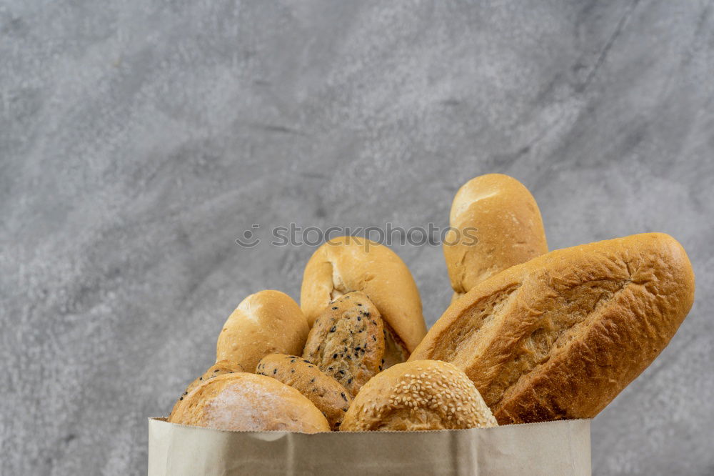 Similar – Image, Stock Photo Basket with Madeleine cookies on table