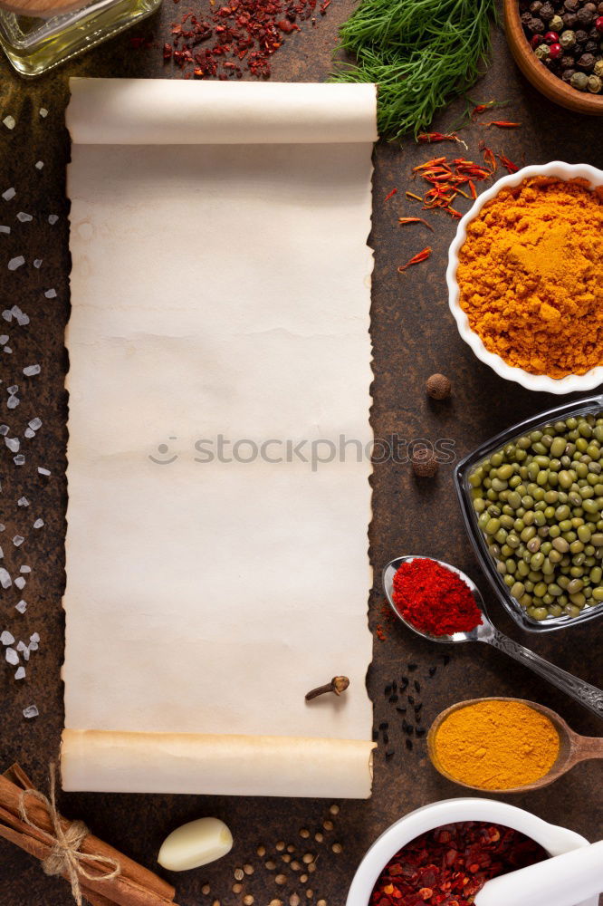 Similar – Spices and oil near knife