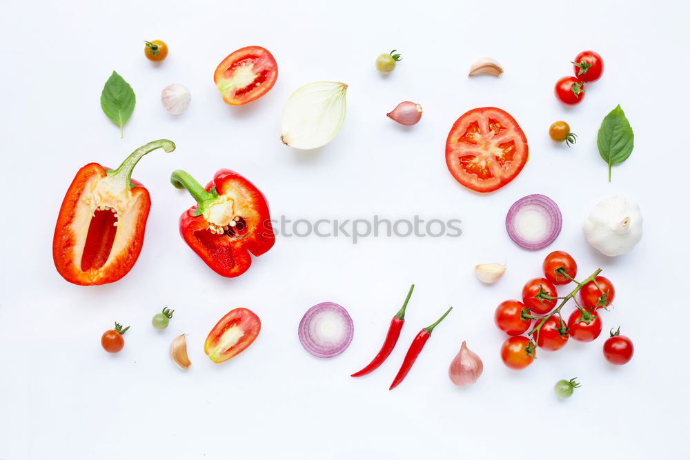 Similar – Image, Stock Photo Colourful tomatoes for cooking