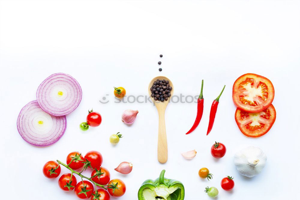 Similar – Image, Stock Photo Salad and dressing ingredients