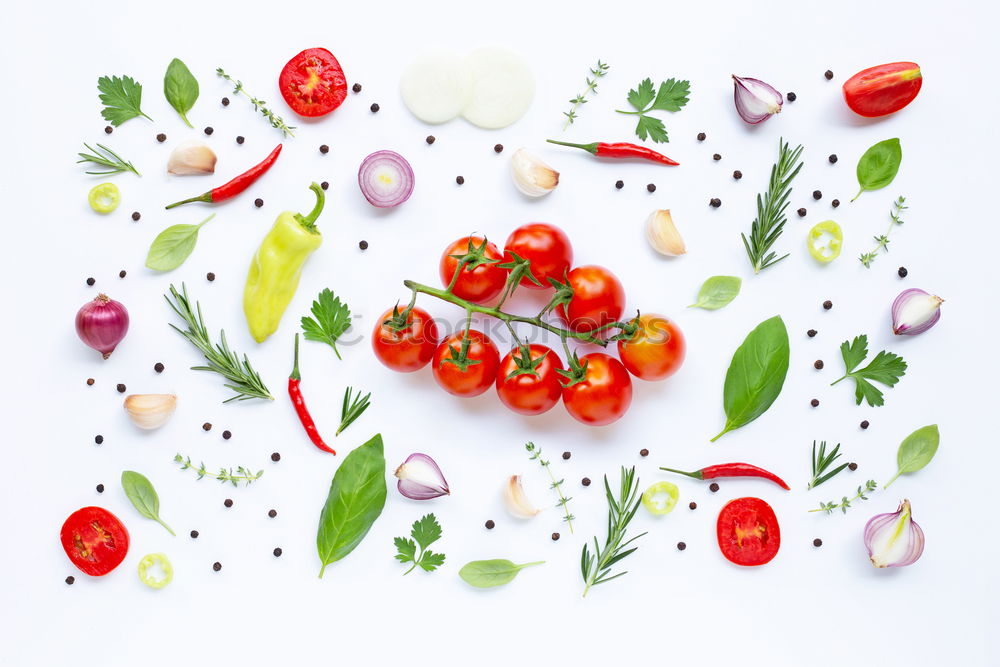 Similar – Image, Stock Photo Fresh strawberries with mint and icing sugar