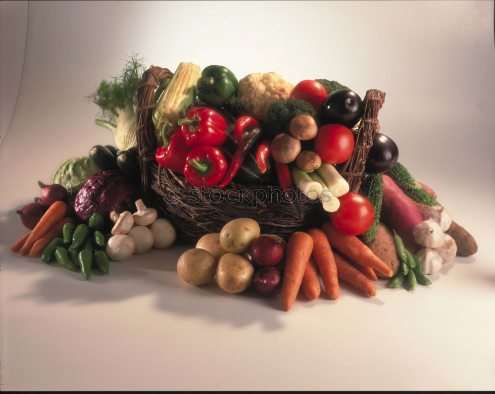 Similar – Image, Stock Photo Carrots and Jerusalem artichoke in the organic box