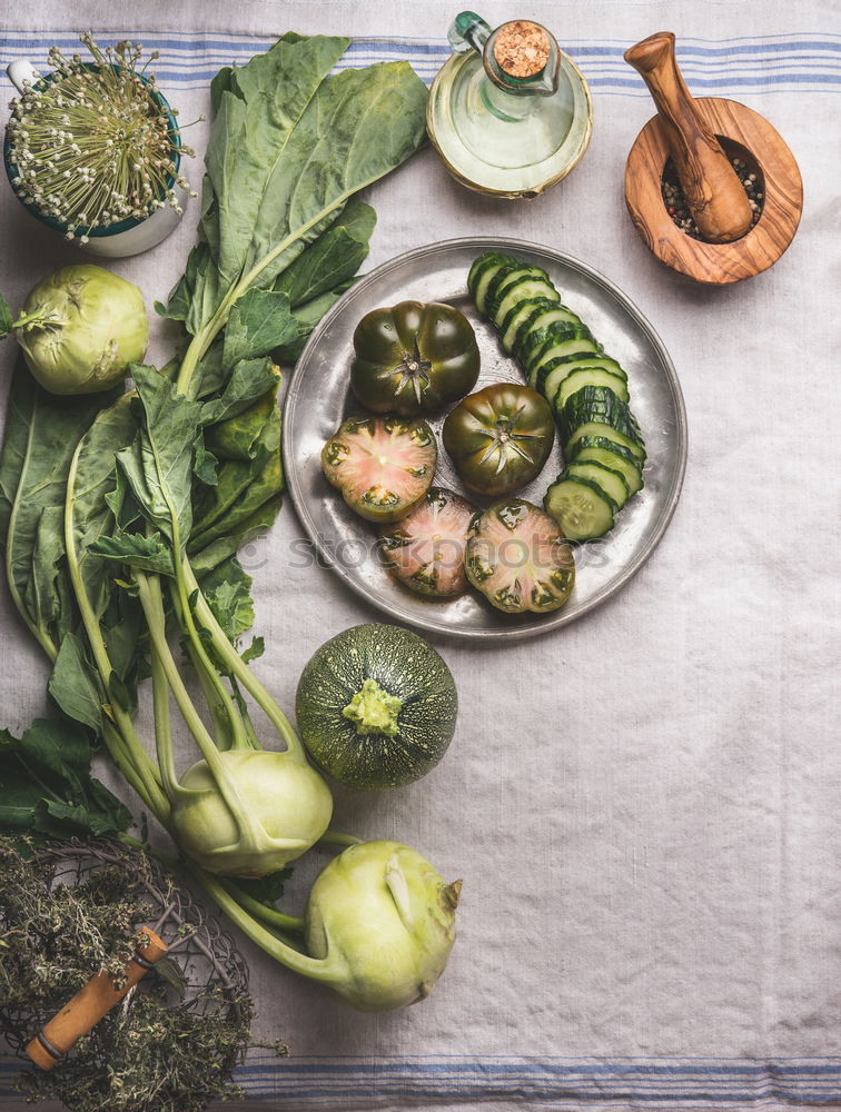 Similar – Image, Stock Photo Various traditional asian ingredients for tasty vegetarian cooking : mushrooms , vegetables and spices, top view, flat lay. Chinese or Thai cuisine. Vegan food. Healthy nutrition concept.