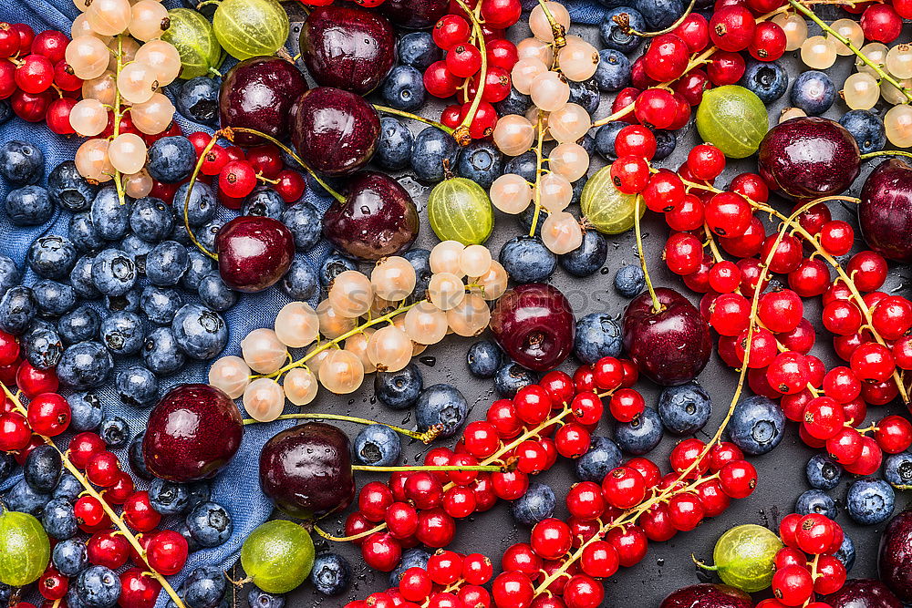 Similar – Image, Stock Photo Summer berries with cooking spoon