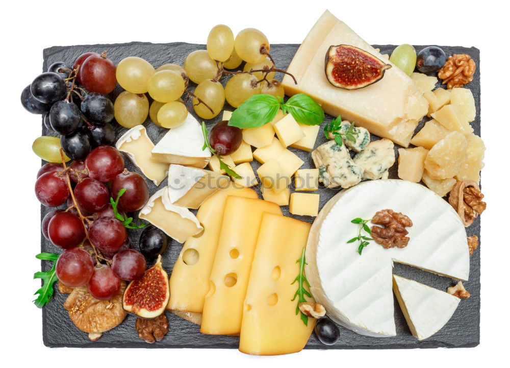 Similar – Image, Stock Photo cheese and grapes board