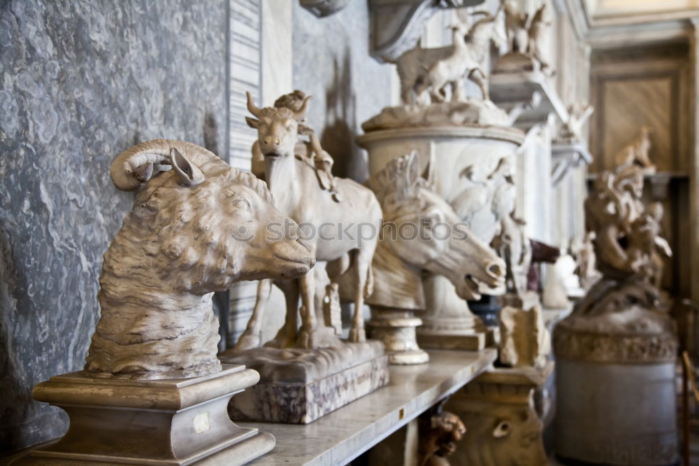 Similar – Image, Stock Photo Detail view of baroque fountain with nude statues on piazza Pretoria in Palermo, Sicily, Italy