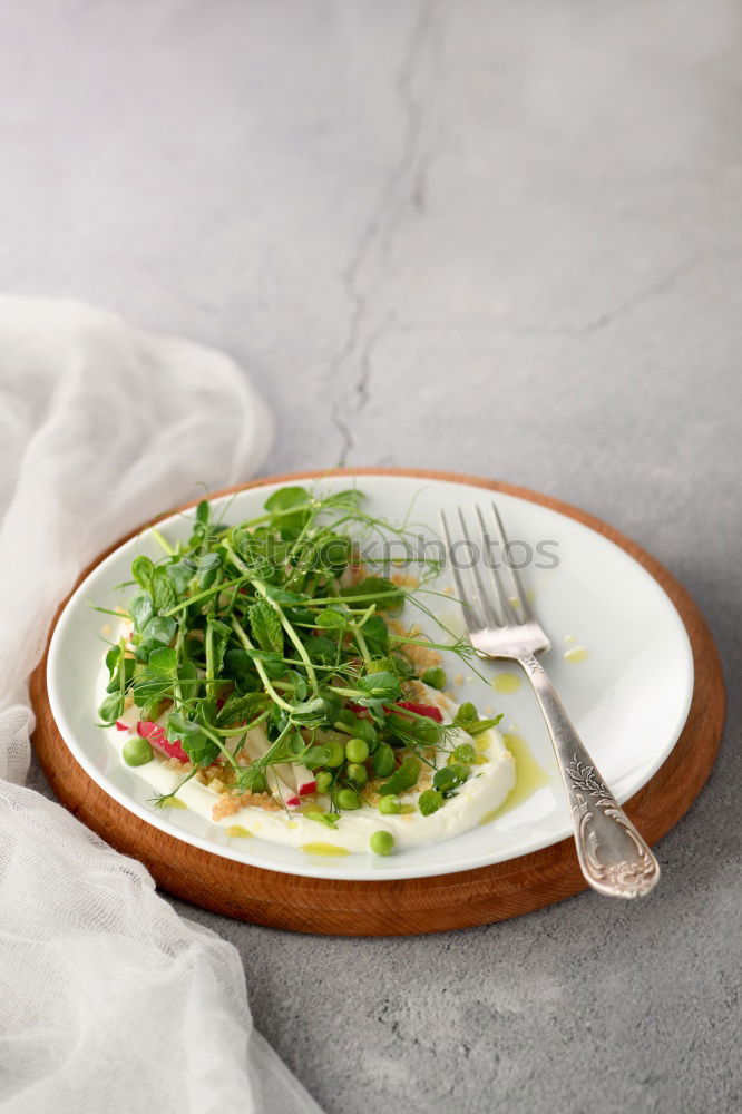 Similar – Image, Stock Photo Crispbread with radishes and cream cheese